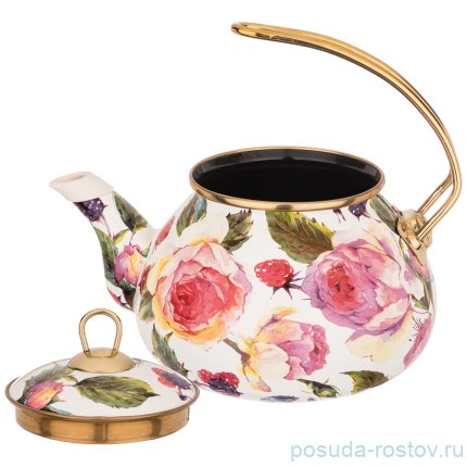 Чайник 2,2 л эмалированный &quot;Agness /Винтаж /Розы&quot; / 196384