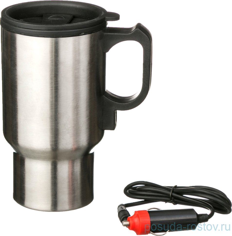 Термокружка 500 мл 12В (адаптер в комплекте) "Agness"  / 195872