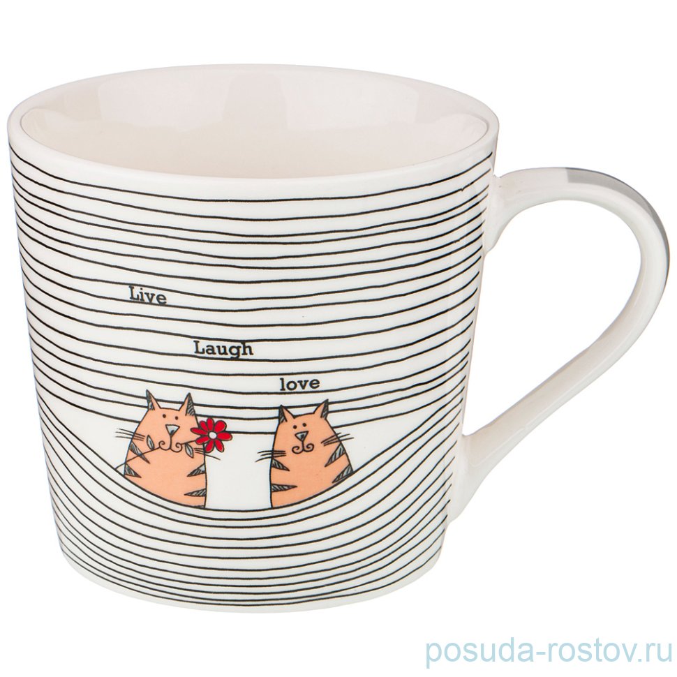 Кружка 450 мл "Влюбленные котики" / 213414