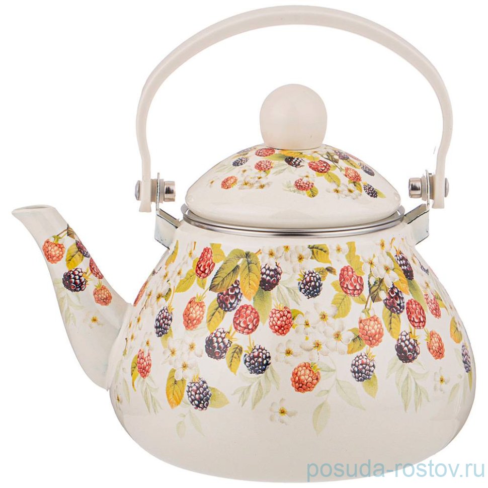 Чайник 1,3 л эмалированный с фильтром "Ежевика" / 274421 Чайник 1,3 л эмалированный с фильтром "Ежевика" / 274421