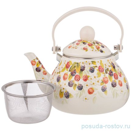 Чайник 1,3 л эмалированный с фильтром &quot;Ежевика&quot; / 274421