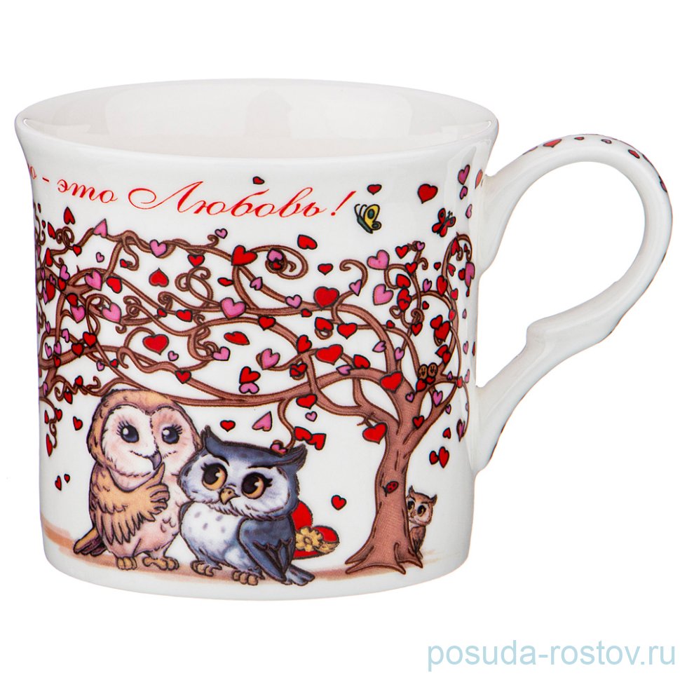 Кружка 325 мл "Дерево сердец" / 227336