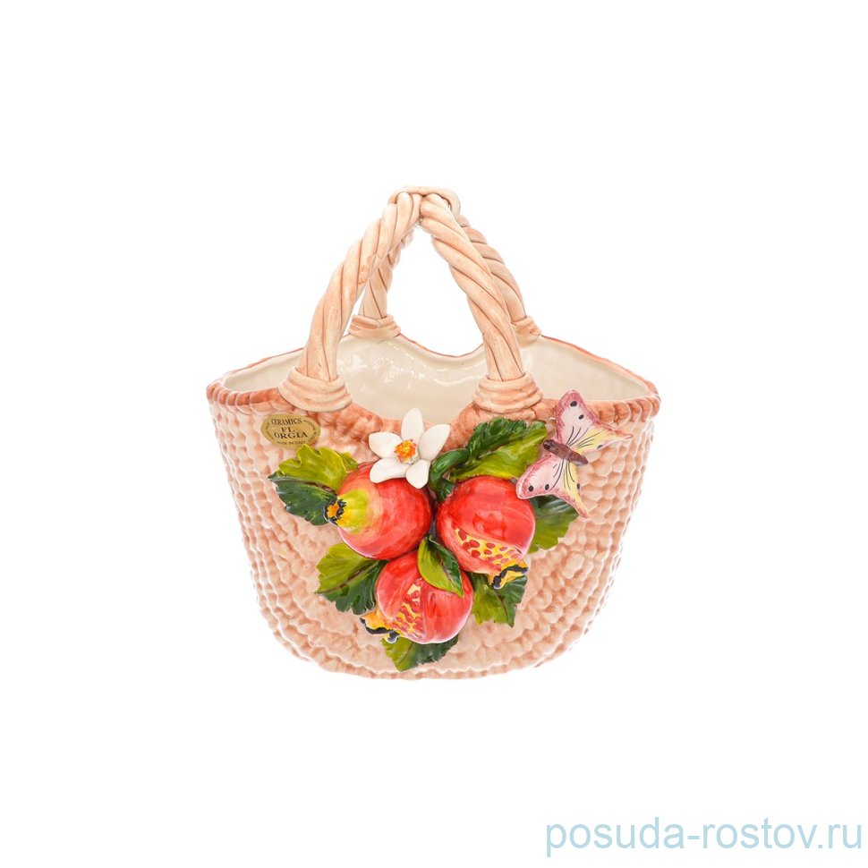 Корзина 32 см круглая "Гранаты" / 246685