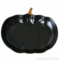 Блюдо 23 х 19 х 4 см фигурное чёрное &quot;Pumpkin&quot; / 290735