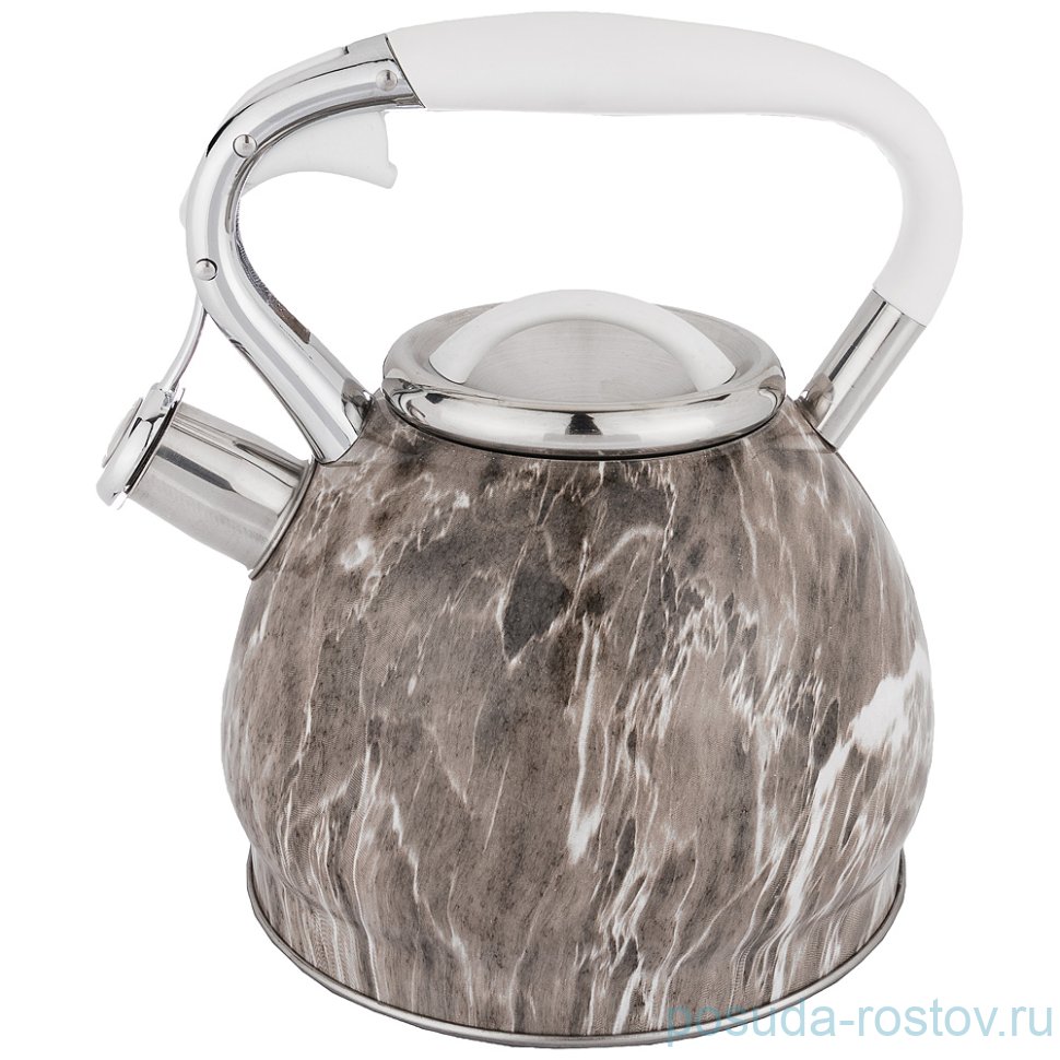Чайник 3 л со свистком термоаккумулирующее дно индукция "Agness" / 196313