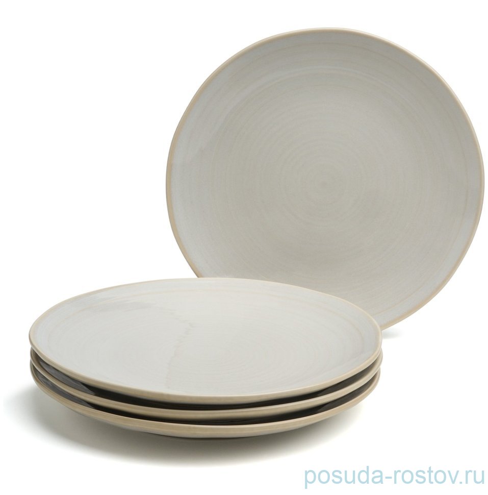 Набор тарелок 22 см 4 шт бежевый "Concept"  / 380069