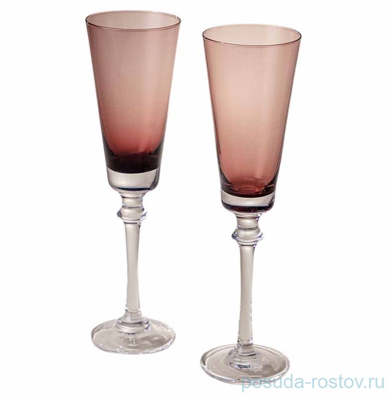 Бокалы для шампанского 230 мл 2 шт "Trendy purple" / 343541