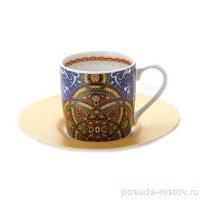 Набор кофейных пар 85 мл 2 шт для эспрессо &quot;Аль Хамбра /Синий&quot; / 153812