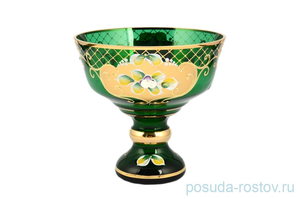 Конфетница 16 см н/н "Лепка зеленая" И-В / 106979