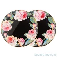 Набор тарелок 25,5 см 2 шт чёрные &quot;Винтаж&quot; / 227312