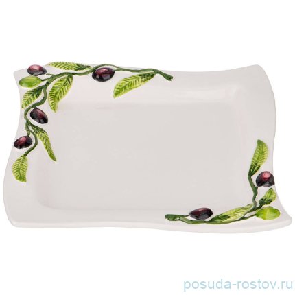 Блюдо 25 х 25 см квадратное &quot;Оливки&quot; / 215380