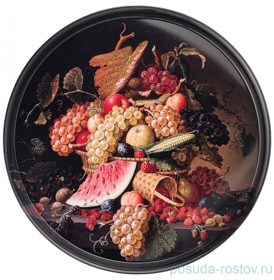 Поднос 33 х 2,1 см сервировочный "Изобилие" / 209782