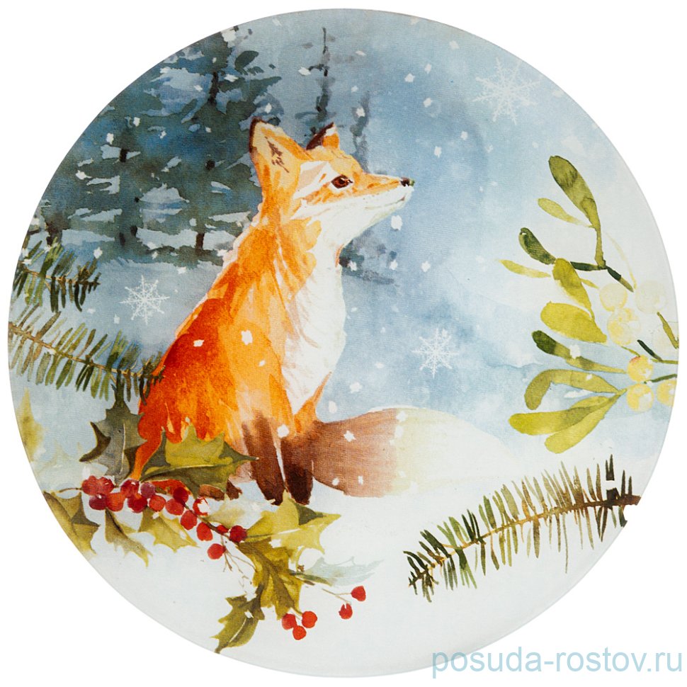 Тарелка 20 см "Зимняя сказка /Лиса" / 268459