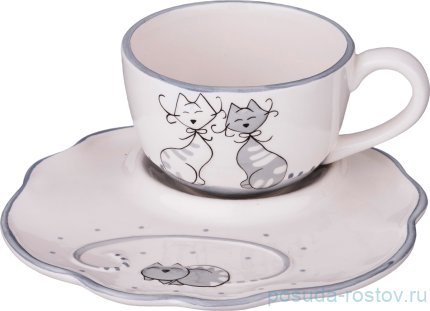 Чайная пара 250 мл 1 шт &quot;Ля мур /Agness&quot; / 191553