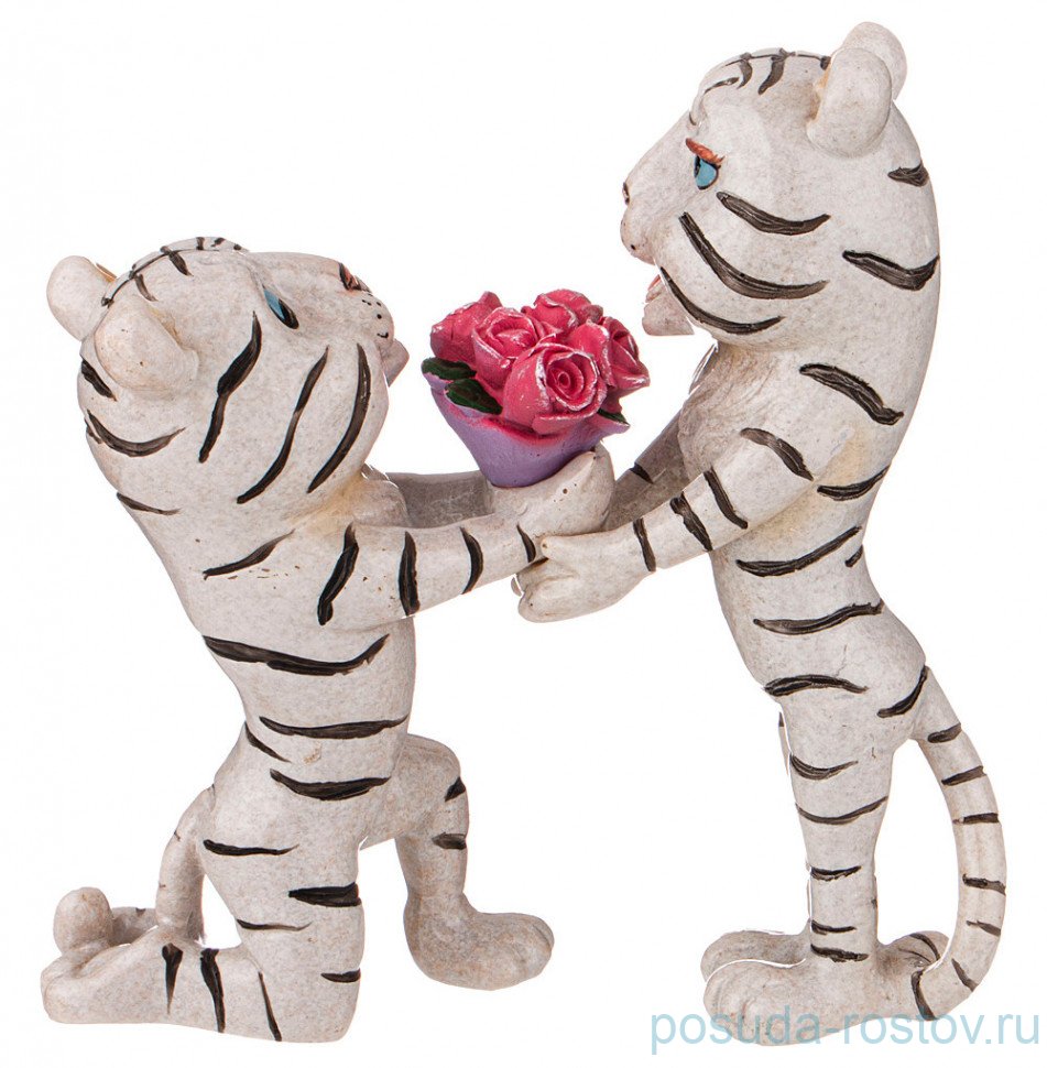 Фигурка 15 х 6 х 17 см белая "тигрули" / 268789