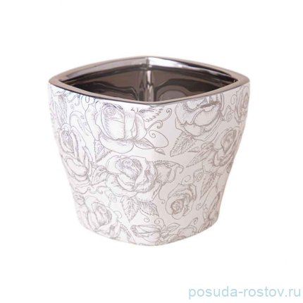 Ваза декоративная 13 х 11,5 см &quot;Розы&quot; / 342776