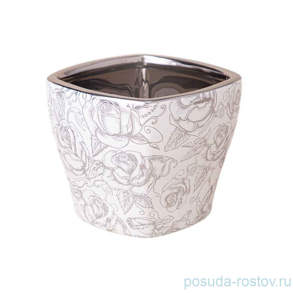 Ваза декоративная 13 х 11,5 см "Розы" / 342776 Ваза декоративная 13 х 11,5 см "Розы" / 342776