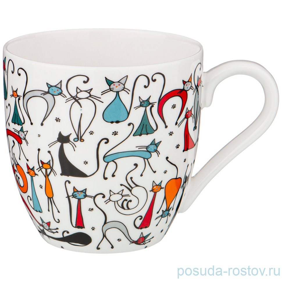 Кружка 380 мл "кошки" / 220533