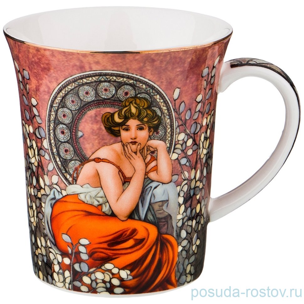 Кружка 420 мл "А. Муха /Топаз" / 185998 Кружка 420 мл "А. Муха /Топаз" / 185998