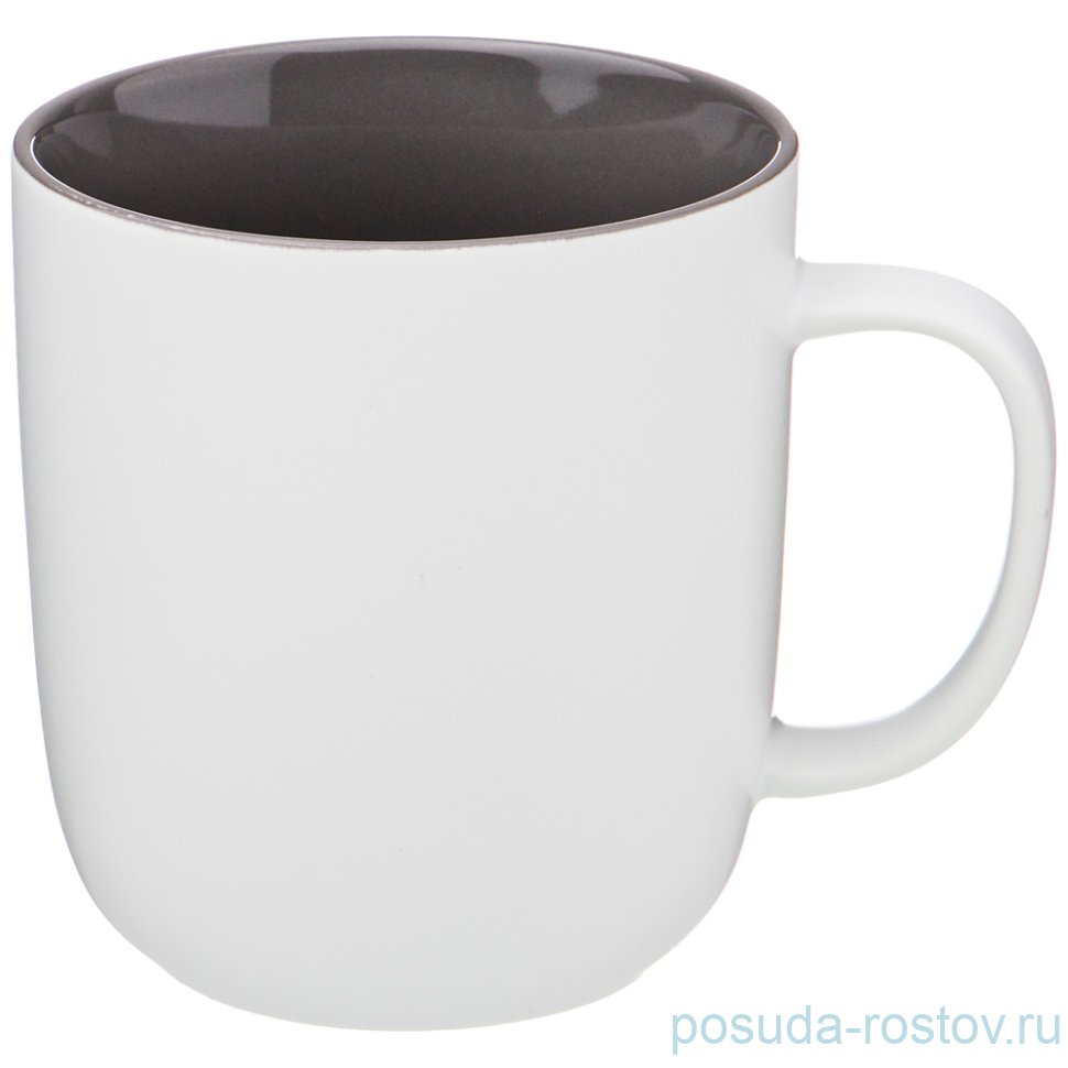 Кружка 400 мл темно-серая глазурь "Velour" / 277392