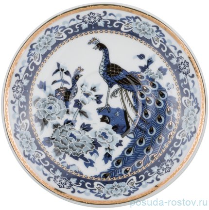 Набор чайных пар 250 мл 6 шт &quot;Павлин /синий&quot; / 192901