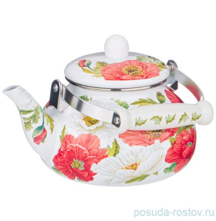 Чайник 2,5 л эмалированный &quot;маки&quot; / 290487