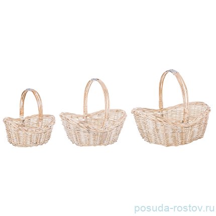 Набор корзин 3 шт плетёные / 187451