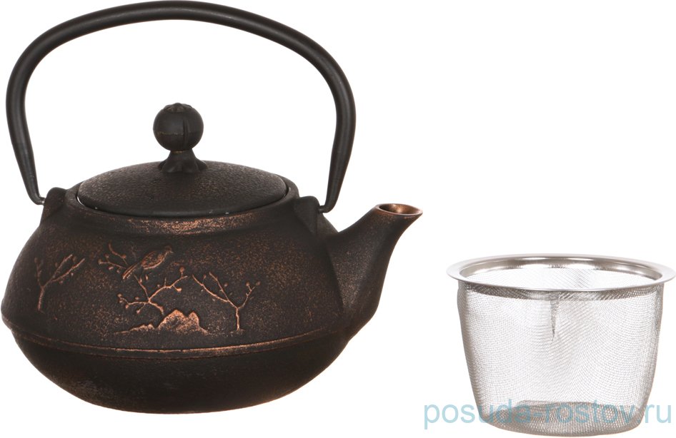 Заварочный чайник 1,2 л чугунный /эмалированное покрытие внутри / 193531