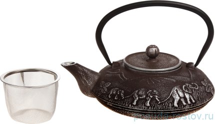 Заварочный чайник 1 л чугунный /эмалированное покрытие внутри / 193530