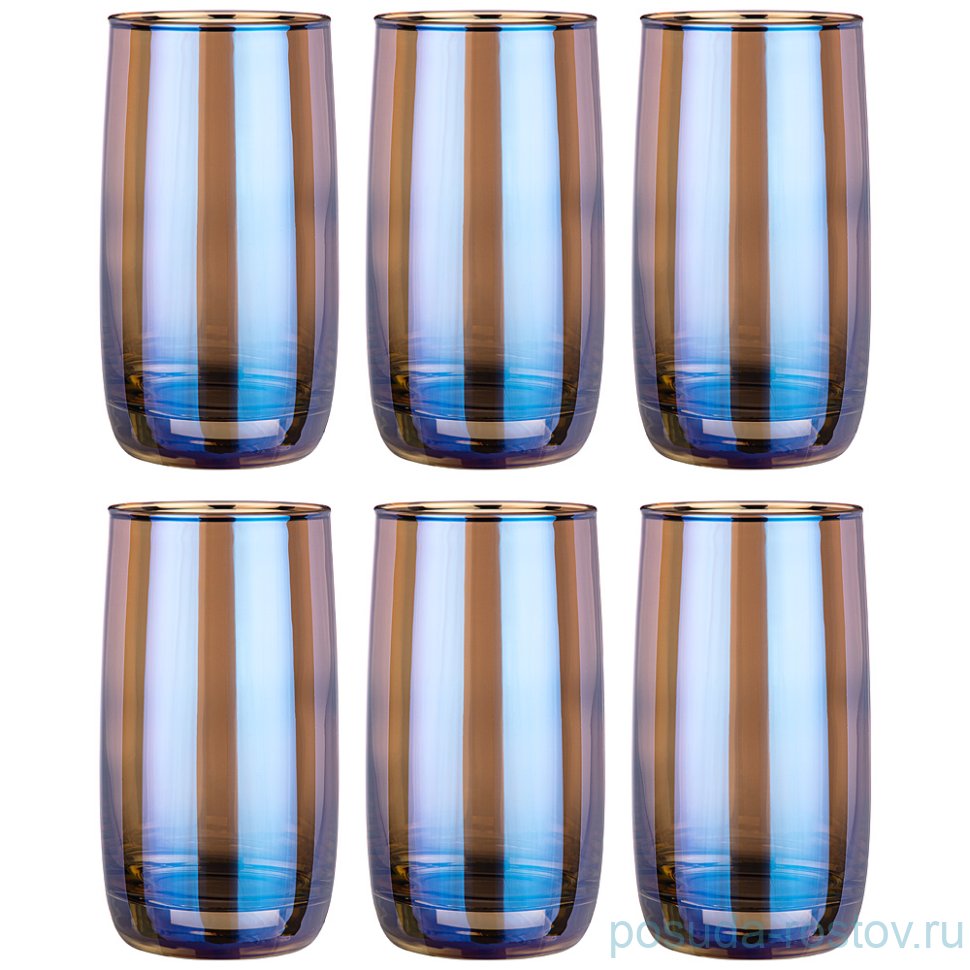 Стаканы для воды 330 мл 6 шт "лазурит" / 252001
