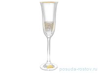 Бокалы для шампанского 160 мл 6 шт &quot;Флора /Золотая паутинка снизу&quot; / 096502