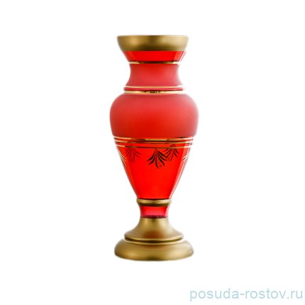 Ваза для цветов 40 см красная &quot;Nd Art /с золотом&quot; / 036443