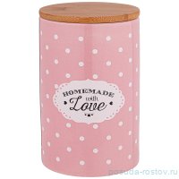Банка для сыпучих продуктов 10 х 15,5 см &quot;Милый прованс /Розовый&quot; / 234794