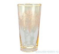 Стаканы для воды 400 мл 6 шт янтарные &quot;Джайф /Золотые вензеля&quot; / 026433