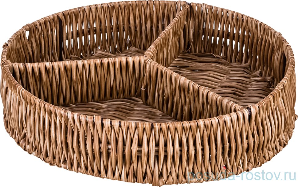 Корзинка - менажница 25 х 5,5 см "Натурель" / 210359