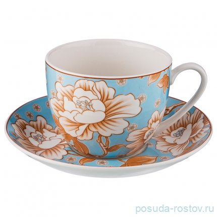 Чайная пара 380 мл 1 шт голубая / 190476