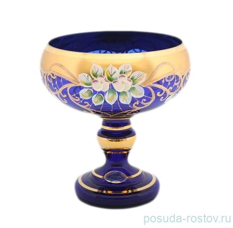 Ваза для конфет 15 см н/н "Лепка синяя" / 056889