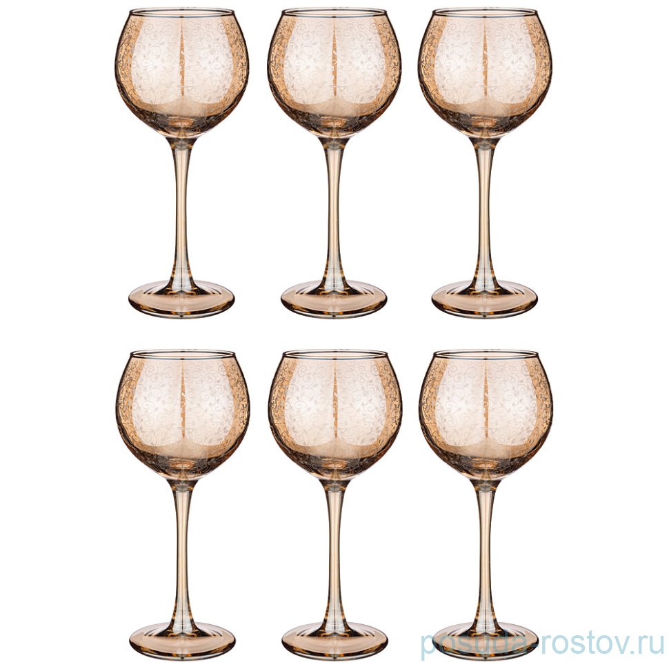 Бокалы для белого вина 280 мл 6 шт "медовый весенний" / 244217 Бокалы для белого вина 280 мл 6 шт "медовый весенний" / 244217