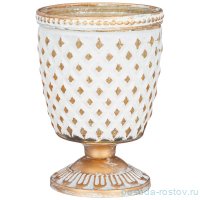 Подсвечник 7,5 х 7,5 х 11 см н/н &quot;ташкент&quot; с металлическими элементами / 272886