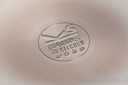 Кастрюля 28 см в диаметре, с силиконовыми ручками &quot;Sambonet&quot; / 057407