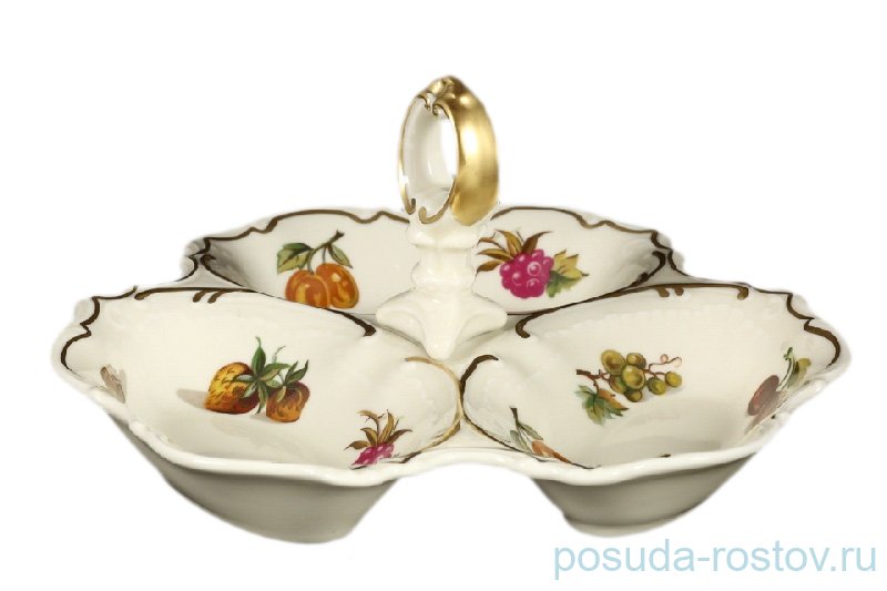 Менажница 19 см  Bohemia Porcelan Moritz Zdekauer 1810 s.r.o. "Анжелика /Ягодно-Фруктовый /СК" / 066282