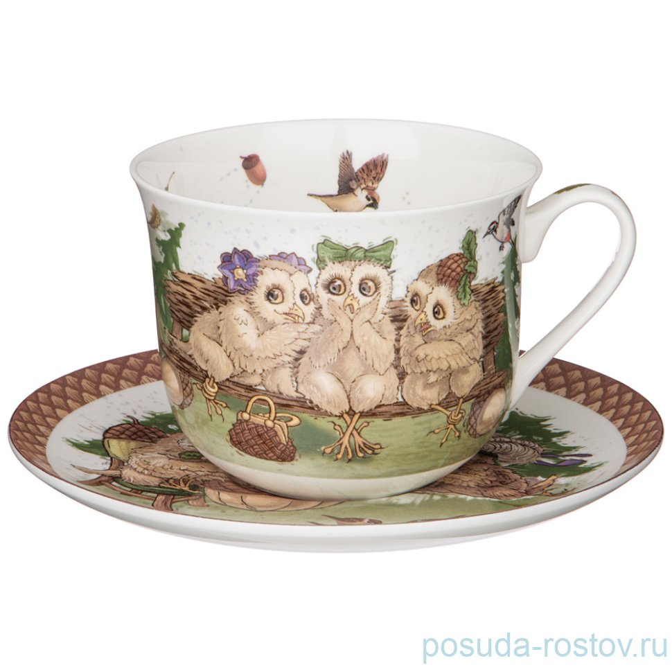 Чайная пара 500 мл "совы" / 258746 Чайная пара 500 мл "совы" / 258746