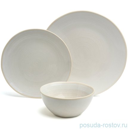 Набор посуды на 4 персоны 12 предметов бежевый &quot;Concept&quot; / 380066