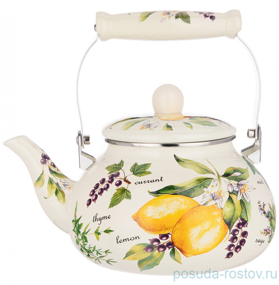 Чайник 2,5 л эмалированный "Секретные ингредиенты" / 270660