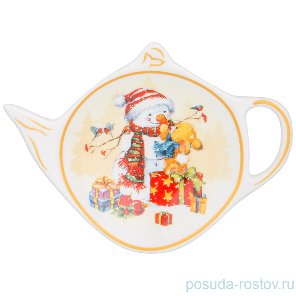 Подставка для чайного пакетика "снеговик" / 225176
