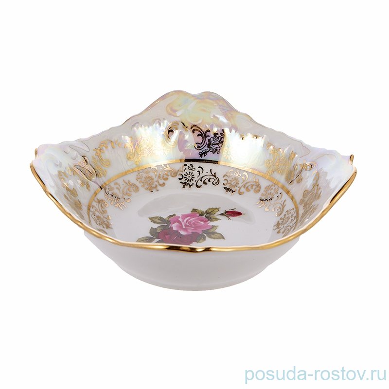 Салатник 14 см квадратный "Фредерика /Роза перламутр" / 254163 Салатник 14 см квадратный "Фредерика /Роза перламутр" / 254163