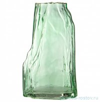 Ваза для цветов 18 х 12 х 30 см зелёная / 310629