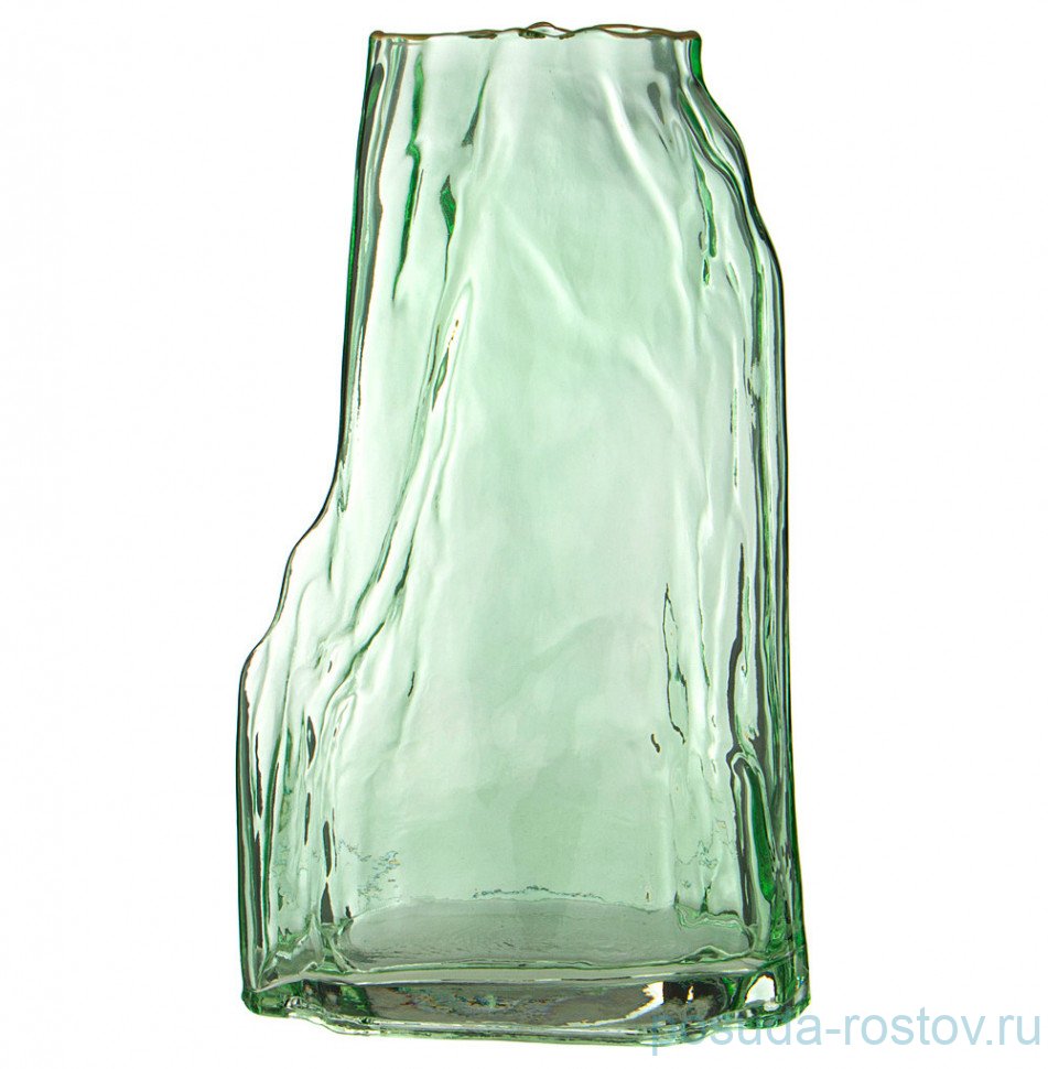 Ваза для цветов 18 х 12 х 30 см зелёная / 310629
