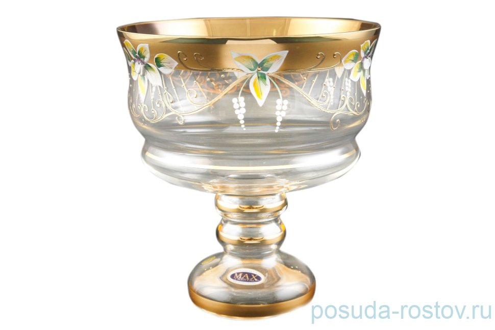 Конфетница 20 см н/н золото "Star Crystal /Лепка" / 099580