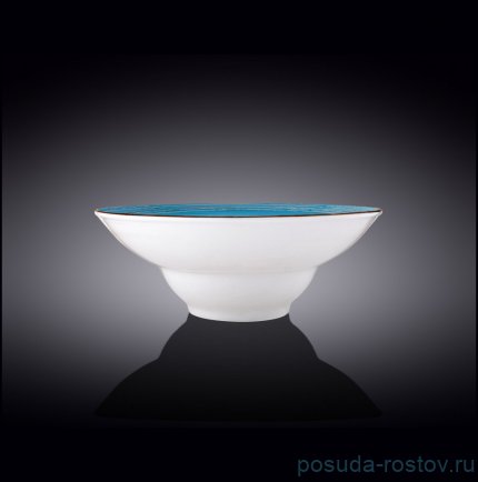 Тарелка 25,5 см глубокая голубая &quot;Spiral&quot; / 261659